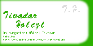 tivadar holczl business card